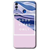 Potkal Hediye Fabrikası Honor 8x HD Baskılı Kılıf + 9D Tam Ekran Koruyucu - Good Vibes