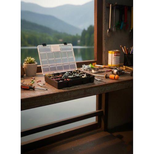 Sağlam Plastik 13 İnç Çok Amaçlı Bölmeli Organizer Kutu