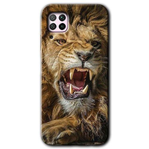 Huawei P40 Lite HD Baskılı Kılıf + 9D Tam Ekran Koruyucu - Lion King