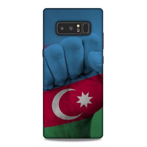 Samsung Galaxy Note 8 Uyumlu Kılıf Azarbaijan (19) Kılıfları Yumruk Bayrak