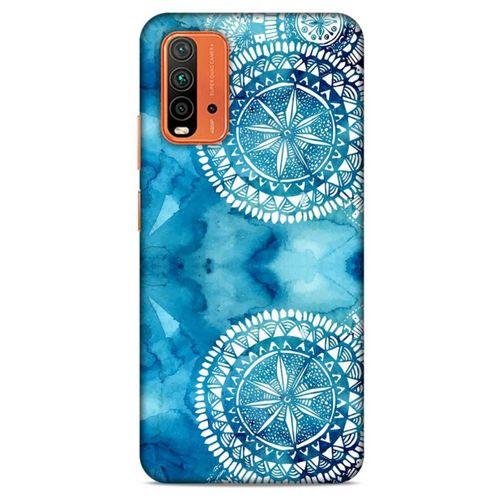 Xiaomi Redmi 9T Uyumlu Kılıf Mavi Delisi (45) Liquid Air Kılıf Suluboya Motif