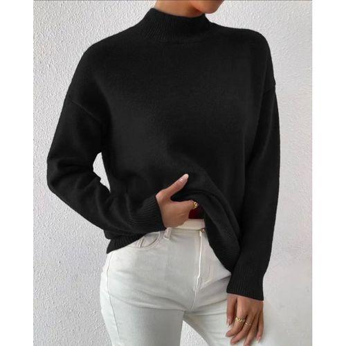 Kadın Uzun Kollu Balıkçı Yaka Triko Bluz