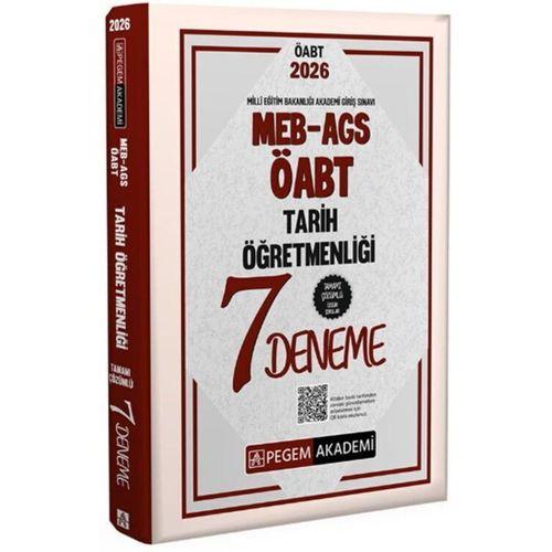 2026 MEB AGS ÖABT Tarih Öğretmenliği Tamamı Çözümlü 7 Deneme Pegem Yayınları