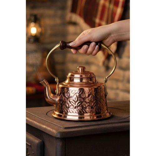 Turna Bakır Maraş Demlik El İşleme Kırmızı Turna1968-1