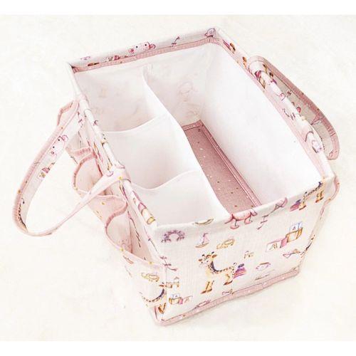Baby Kullanımı Kolay Desenli Taşınabilir Bakım Çantası  pembe