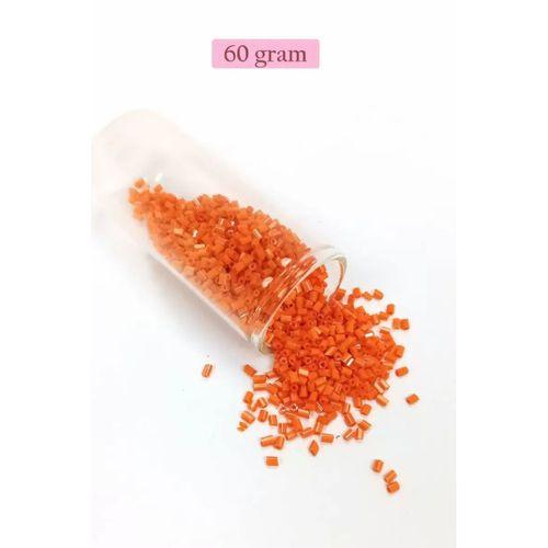 Kesme Cam Boncuk 2mm - 60 Gram - Turuncu - BNC353
