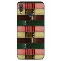 Huawei Y9 2019 Kılıf Patchwork (41) Tank Kılıf Koyu Yeşil Pembe