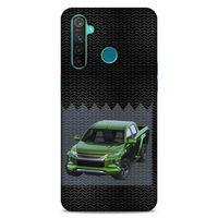 Lopard Oppo Realme 5 Pro Uyumlu Kılıf PickUpX (18) Telefon Kılıfları Fosforlu Yeşil