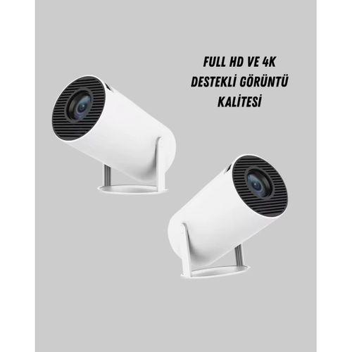 Full Hd 4k Destekli Akıllı Projeksiyon – 130 İnç Ekran, Uzun Ömürlü Ampul Ve Çoklu Giriş