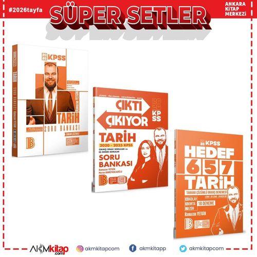Benim Hocam 2026 KPSS Tarih Soru Bankası Çıktı Çıkıyor ve Deneme Seti 3 Kitap