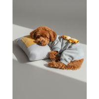 Sevimli Zürafa Köpek Uyku Seti | Penye Köpek Tulum ve Mini Yastık Takımı | Pamuklu | Tüy Dökülmesini Azaltır