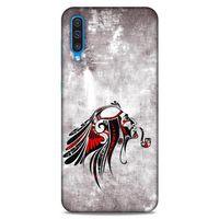 Lopard Samsung Galaxy A50 Uyumlu Kılıf Tattoo's (43) Thin Fit Kılıf Pipolu Kızılderili