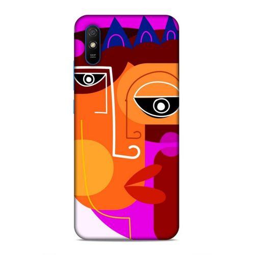 Xiaomi Redmi 9A Uyumlu Kılıf Face'X 35 Fit Design Kılıf Turuncu