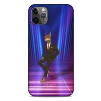 Apple Iphone 11 Pro Max Kılıf FunnyMaX (44) Tough Armor Kılıf Fuşya Doberman