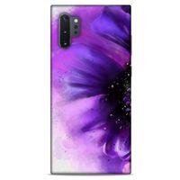 Samsung Galaxy Note 10 Plus Uyumlu Kılıf Mor Delisi (31) TPU Kılıf Çiçek