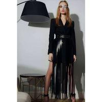 Elbise Ve Ceket Üzeri Ayarlanabilir Püsküllü Şık Deri Korse Kemer Etek - Brf637