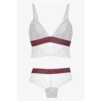 Koza Danger Yazılı Süngerli Bralet Takım - 80227