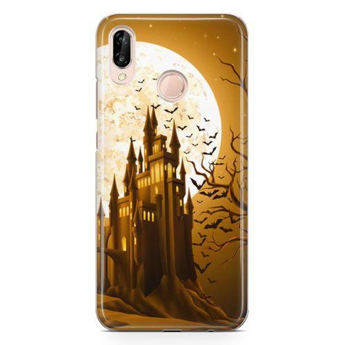 Huawei P20 Lite Kılıf Dolunay Arka Kapak Koruma Desenli Full Koruyucu