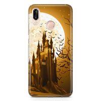 Huawei P20 Lite Kılıf Dolunay Arka Kapak Koruma Desenli Full Koruyucu