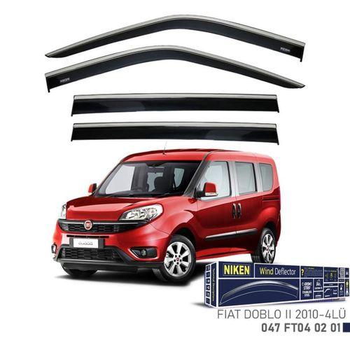 Fiat Doblo 2 Niken Kromlu Cam Rüzgarlığı 4lü Set 2010 2020