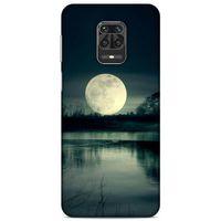 Lopard Xiaomi Redmi Note 9 Pro Uyumlu Kılıf Gece'S (36) Glitter Kılıf Ay Göl