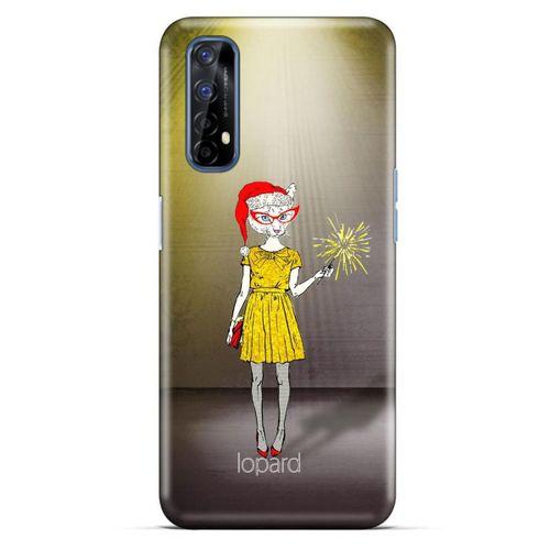 Oppo Realme 7 Kılıf FunnyMaX (32) Soft Silikon Kılıf Turuncu Kahve