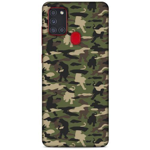 Kamuflaj 85 Samsung Galaxy A21s Kılıf Silikon Kapak
