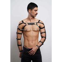 Erkek  Fantazi Giyim Deri Kol Ve Göğüs Harness - Brfm5