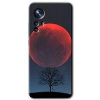 Xiaomi Mi 12 Pro HD Baskılı Kılıf + 9D Tam Ekran Koruyucu - Kanlı Ay