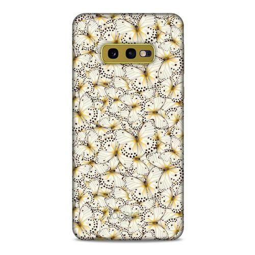 Samsung Galaxy S10e Kılıf Kelebek Etkisi (23) Ultra Koruma Kılıfı Turuncu