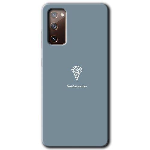 Samsung Galaxy S20 FE Kılıf Baskılı Kapak - Beyin Gıdası +Tam Kaplayan Mat Seramik