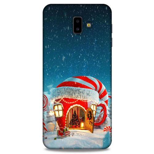 Samsung Galaxy J6 Plus Kılıf Snowix (1) Kılıfı Kırmızı Beyaz