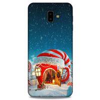Samsung Galaxy J6 Plus Kılıf Snowix (1) Kılıfı Kırmızı Beyaz