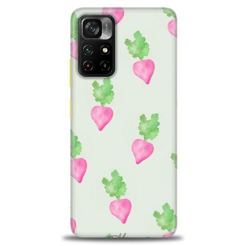 Xiaomi Redmi Note 11 Pro Plus Kılıf HD Baskılı Kılıf - Pembe Havuçlar + Tam Ekran Koruyucu