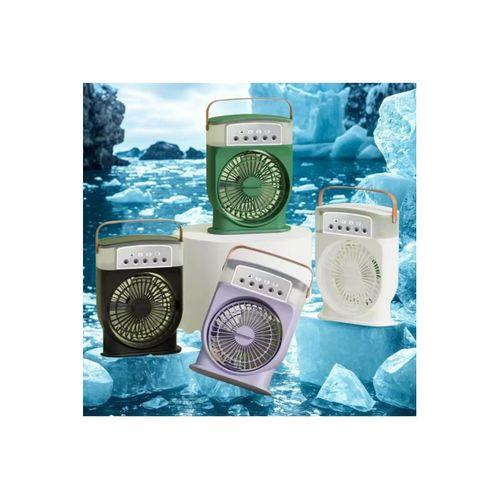 Şarjlı 600 Ml Su Hazneli Taşınabilir Masaüstü Vanilatör  Güçlü Fan Ve 2000 Mah Pil Beyaz