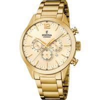 Festina F20633/4 Quartz Kronograflı Çelik Altın Rengi 44 mm Erkek Kol Saati