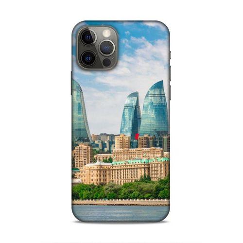 Apple iPhone 12 Pro Uyumlu Kılıf Azarbaijan (4) Koruma Kılıfı Alev Kuleleri