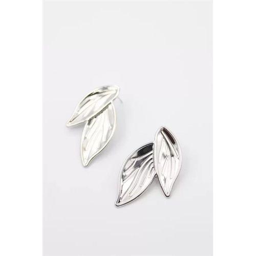 Yaprak Küpe - Gümüş