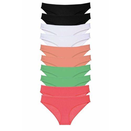 10 adet Süper Eko Set Likralı Kadın Slip Külot 504