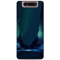 Lopard Samsung Galaxy A80 Uyumlu Kılıf Gece'S (13) Silikon Kap Yeşil