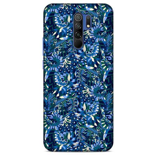 Xiaomi Redmi 9 Uyumlu Kılıf Mavi Delisi (41) Tank Kılıf Çiçek