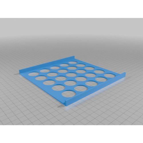 25 Bölmeli Boya Şişesi Standı – 3D Baskı Hobi Organizer (Bu ürün Sadece Plastik parçadır - Almadan Önce Soru Sorabilirsiniz)