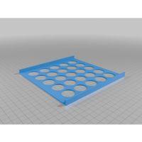 25 Bölmeli Boya Şişesi Standı – 3D Baskı Hobi Organizer (Bu ürün Sadece Plastik parçadır - Almadan Önce Soru Sorabilirsiniz)