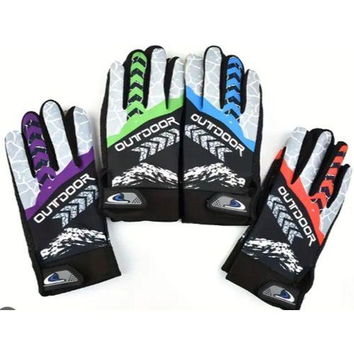 Eldiven Uzun Parmak Likralı Mor