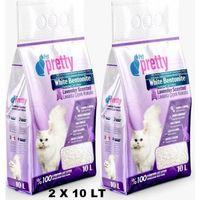 Pet Pretty Lavanta Kokulu Ince Taneli Topaklaşan Kedi KUMU10LT x 2 Adet