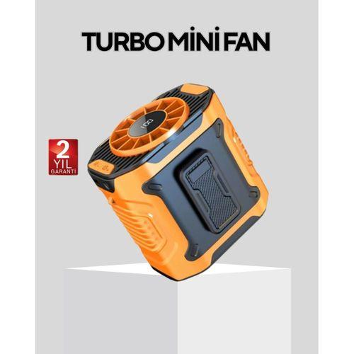 Dijital Ekranlı Turbo Mini Fan – 3 Kademeli Hız, Sessiz Çalışma Ve Type-c Şarj