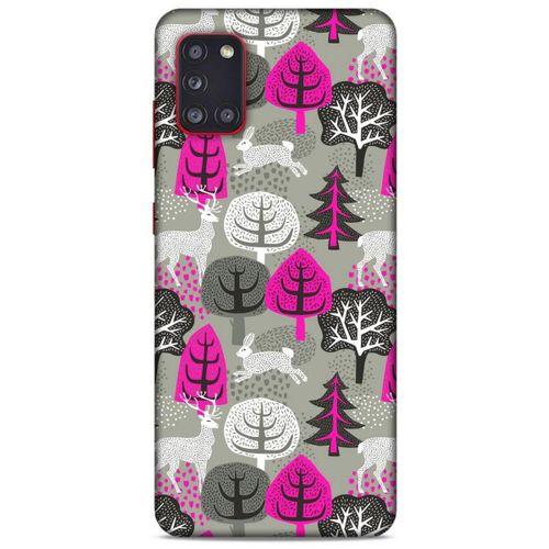 Samsung Galaxy A31 Kılıf Snowix (31) TPU Kılıf Fuşya Gri