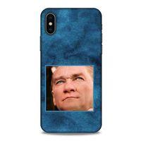 Apple iPhone XS Kılıf Atatürk (26) Tpu Silikon Kılıf Mavi Gök