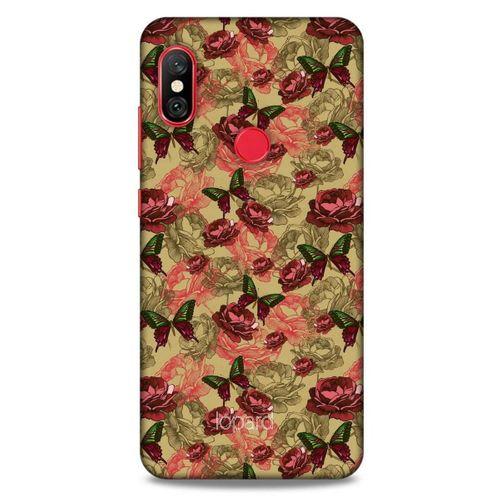 Xiaomi Mi A2 Lite Kılıf Kelebek Etkisi (39) Liquid Crystal Kılıf Turuncu Yeşil