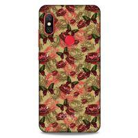 Xiaomi Mi A2 Lite Kılıf Kelebek Etkisi (39) Liquid Crystal Kılıf Turuncu Yeşil